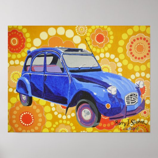 Classic Citroen 2cv Poster (Vorne)