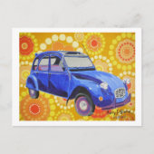 Classic Citroen 2cv Postkarte (Vorderseite)