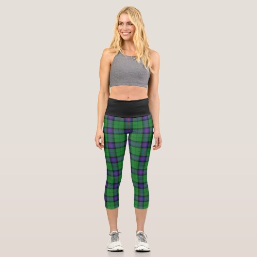 Classic Clan Armstrong Tartan Kariert Capri Leggings (Vorderseite)
