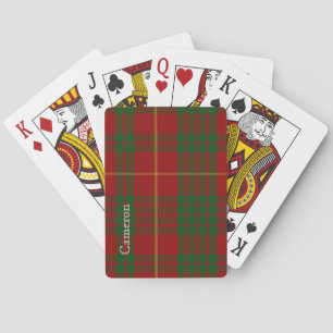 Classic Clan Cameron Tartan Plaid Playing Cards Spielkarten