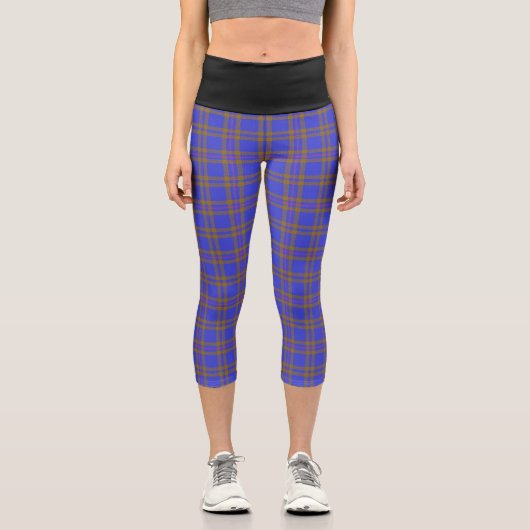 Classic Clan Elliot Elliott Tartan Kariert Capri Leggings (Vorderseite)