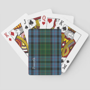 Classic Clan Forsyth Tartan Plaid Playing Cards Spielkarten