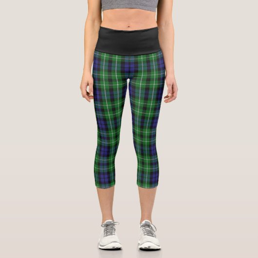 Classic Clan Graham Tartan Kariert Capri Leggings (Vorderseite)
