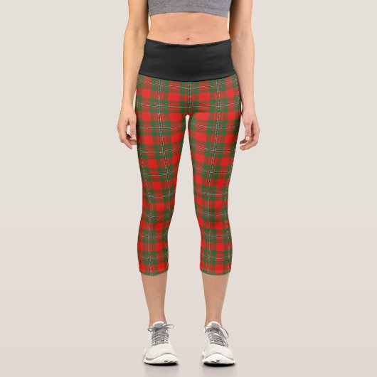 Classic Clan Gregor MacGregor Tartan Kariert Capri Leggings (Vorderseite)