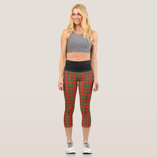 Classic Clan Gregor MacGregor Tartan Kariert Capri Leggings (Vorderseite)