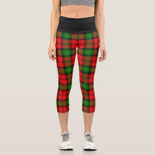 Classic Clan Kerr Tartan Kariert Capri Leggings