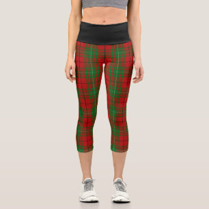 Classic Clan MacAulay Tartan Kariert Capri Leggings