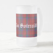 Classic Clan MacDougall Tartan Kariert Stein Mattglas Bierglas (VorderseiteRechts)