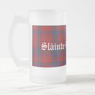 Classic Clan MacDougall Tartan Kariert Stein Mattglas Bierglas