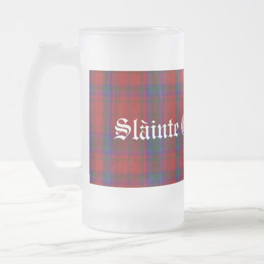 Classic Clan MacDougall Tartan Kariert Stein Mattglas Bierglas (Links)