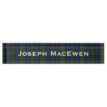 Classic Clan MacEwen Custom Desk Namplate