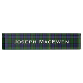 Classic Clan MacEwen Custom Desk Namplate Namensplakette