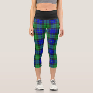 Classic Clan MacKay Tartan Kariert Capri Leggings