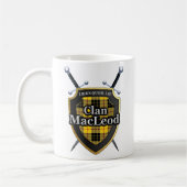 Classic Clan MacLeod II Schwerter und Tartan Shiel Kaffeetasse (Links)