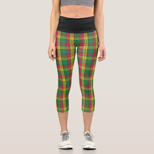 Classic Clan MacMillan Tartan Kariert Capri Leggings (Vorderseite)
