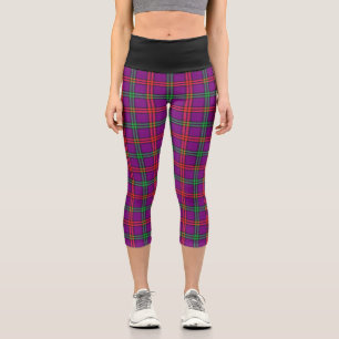Classic Clan Montgomery Tartan Kariert Capri Leggings