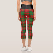 Classic Clan Nisbet Nesbitt Tartan Kariert Capri Leggings (Rückseite)