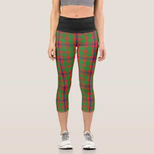 Classic Clan Skene Tartan Kariert Capri Leggings