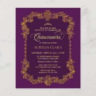 Classic Classic Lila Gold Quinceanera