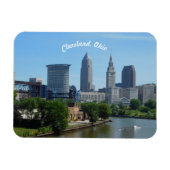Classic Cleveland River View Magnet (Horizontal)