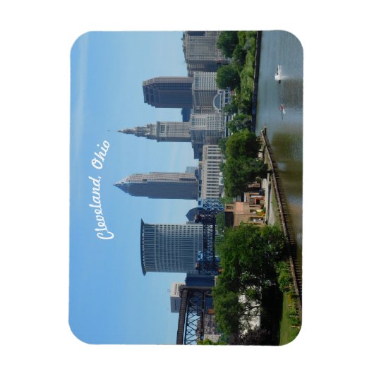 Classic Cleveland River View Magnet (Vertikal)