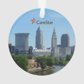 Classic Cleveland Skyline Work Ornament (Rückseite)