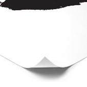 Classic Clipart Santa Claus Schwarz-weiß Retro Poster (Ecke)