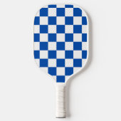 Classic cobalt blue checkerboard pickleball schläger (Vorderseite)