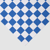 Classic cobalt blue checkerboard seidenpapier (Ausschnitt)
