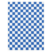 Classic cobalt blue checkerboard tischdecke (Vorderseite)