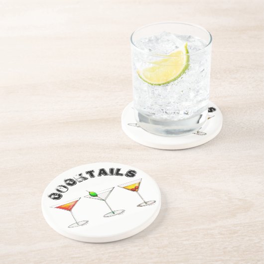 Classic Cocktails Martini Cosmopolitan Manhattan Untersetzer (Seite)
