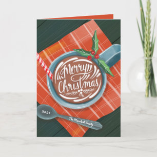 Classic Cocoa Frohe Weihnachts-Tasse Nicht-Foto Feiertagskarte