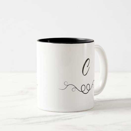 Classic Coffee Mug – Elegant Design for Everyday Zweifarbige Tasse (VorderseiteRechts)
