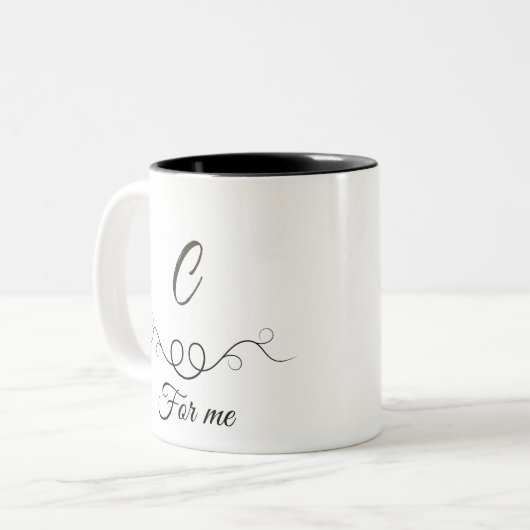 Classic Coffee Mug – Elegant Design for Everyday Zweifarbige Tasse (Vorderseite Links)