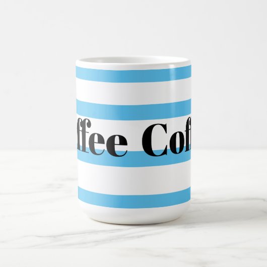 Classic Coffee Tasse - Blue Hoops (Mittel)