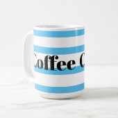 Classic Coffee Tasse - Blue Hoops (Vorderseite Links)