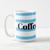 Classic Coffee Tasse - Blue Hoops (Links)