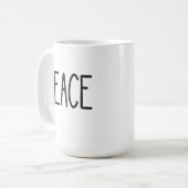 Classic Coffee Tasse: PEACE Kaffeetasse (Vorderseite Links)
