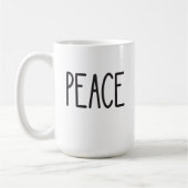 Classic Coffee Tasse: PEACE Kaffeetasse (Links)