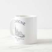 Classic Cologne Cathedral Germany Vista Kaffeetasse (Vorderseite Links)