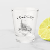 Classic Cologne Cathedral Germany Vista Schnapsglas (Vorderseite)