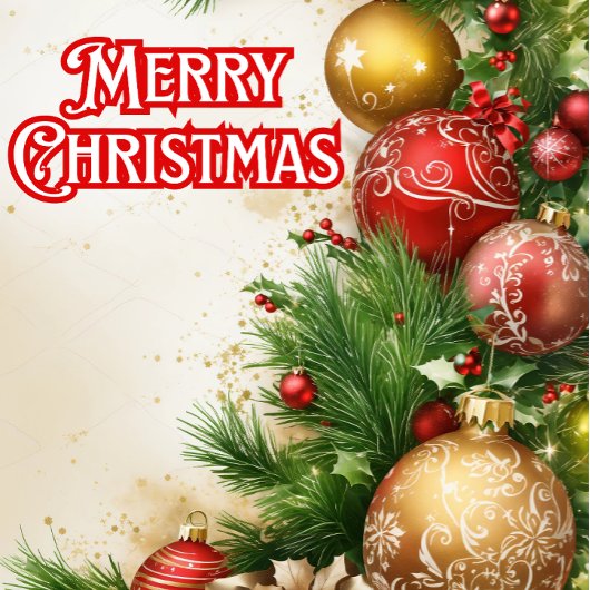 Classic Colorful Frohe Weihnachten