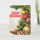 Classic Colorful Frohe Weihnachten (Vorderseite)