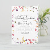 Classic Colorful Wedding Luncheon Brautparty Einladung (Stehend Vorderseite)