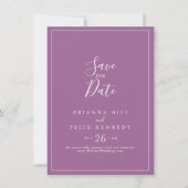 Classic Colorful Wild Coordinate Wedding Save The Date (Vorderseite)