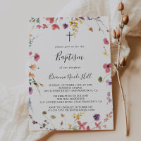 Classic Colorful Wild Floral Baptisse