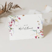 Classic Colorful Wild Floral Brautparty Dankeskarte