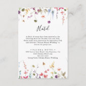 Classic Colorful Wild Floral Hotel Begleitkarte (Vorderseite)