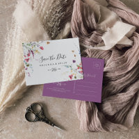 Classic Colorful Wild Horizontal Save the Date