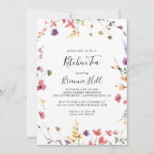 Classic Colorful Wild Kitchen Tee Brautparty Einladung (Vorderseite)